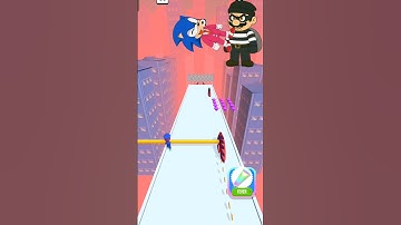 Help! Sonic Mario is Teasing Roof Rails Lvl.79 | From Fail❌ to Victory✅ #shorts #games #roofrails