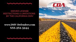 What is a California Restricted Driver’s License and What Are its Limitations.