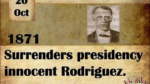 OCTOBER 20, 1871, SURRENDERS PRESIDENCY INOCENTE R...