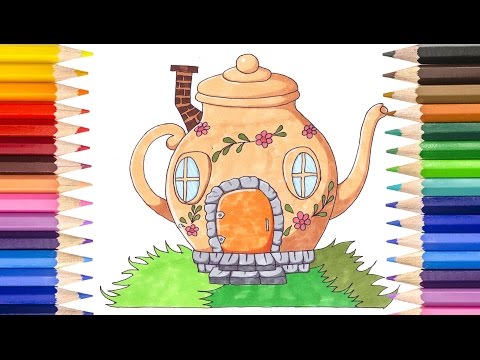 Видео: Как да нарисувате емайлиран чайник с акрили