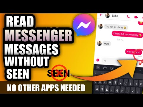 Can you read Messenger without them knowing?