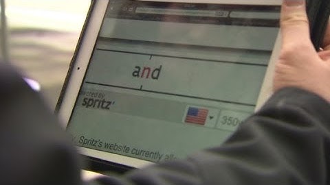 Speed reading at 1,000 words a minute