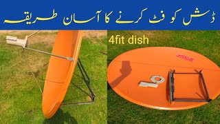 How To Fitting 4Fit Dish Dish Ko Fit Krne Ka Tarika Fitting Dish Antenna