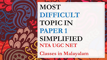 UGC NET Paper 1 Indian Logic Explained in Malayalam