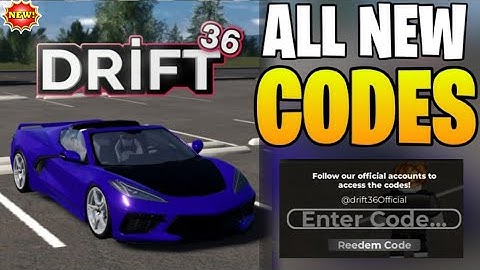 [UPDATE]⚠️NEW ALL ✅ WORKING ⚡ CODE - DRIFT 36 ROBLOX CODES - CODES FOR DRIFT 36 2025