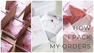 How I pack my Etsy orders. Jewelry packaging ideas