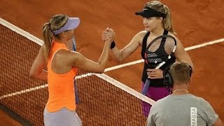 2017 Mutua Madrid Open Second Round | Genie Bouchard vs Maria Sharapova | WTA Highlights