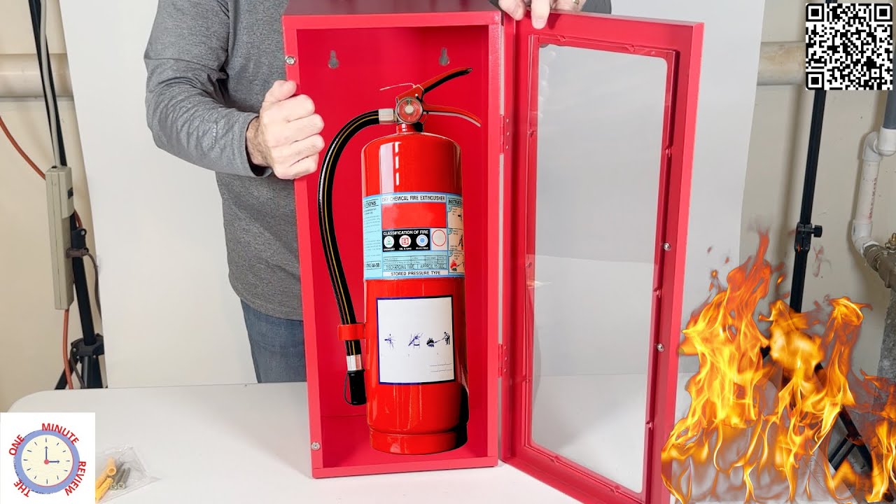 Шкафчик для огнетушителя Zonon 1 шт. 10 фунтов, настенный и накладной монтаж.