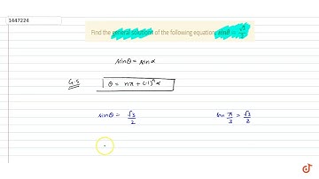 Find the general solutions of the following equation:  ltmath gt  ltmrow gt  ltmi gts lt/mi gt