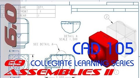 E9 Creo Parametric 6.0 - Basic Assemblies 2 Tutorial