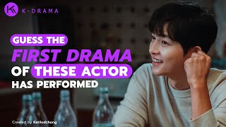 KDRAMA GAME l GUESS THE FIRST DRAMA OF THESE ACTOR HAS PERFORMED