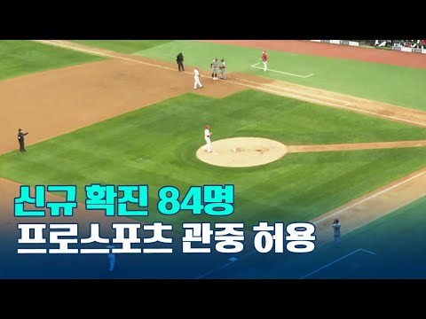 신규 확진 84명…프로스포츠 관중 입장 허용