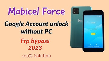 Mobicel Force Google Account unlock without PC. Mobicel Force Frp bypass without PC