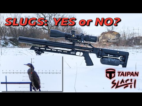 شلیک گلوله های اسلاگ از لوله ۴۲۰ میلی متری تایپان اسلش 