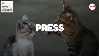 PRESS | Phát âm - Giải nghĩa - Ví dụ | Từ vựng tiếng Anh