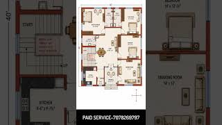 40x40 Ka Perfect Dream House Plan 🏡🔥|Best 40x40 Floor Plan Idea 👀