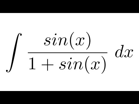 Integral of sin(x)/(1+sin(x))