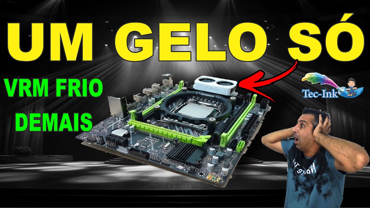 ADEUS ALTAS TEMPERATURAS | Suporte De dissipação Ativa C/ 2 Fans de 3x3 P/ VRM De Placas X99 E X79