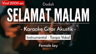 Selamat Malam (Karaoke Akustik) - Evie Tamala (Slow Version)