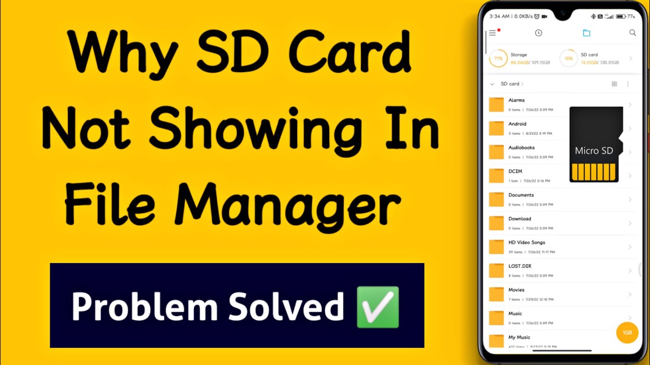 Mobile Mein SD Card Show Nahi Ho Raha Hai Memory Card Show Nahi Ho