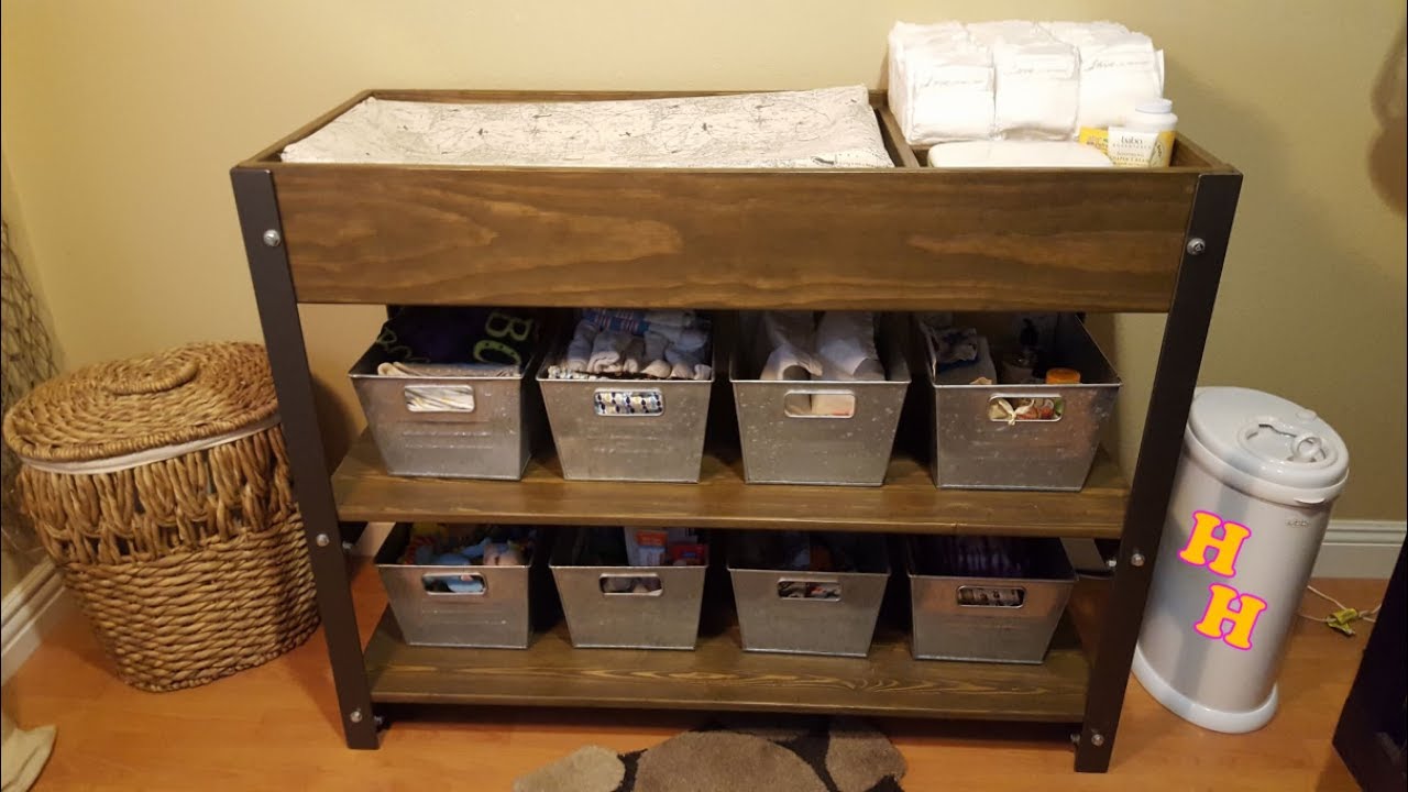 baby changing table diy