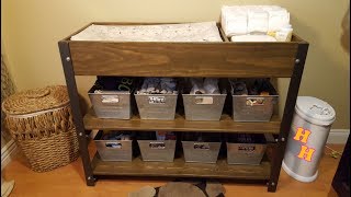 http://www.hollywoodhaunter.com/ Make a heavy duty baby changing table for the nursery. Join us as we create this DIY homemade 