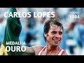 Carlos lopes  medalha de ouro jogos olmpicos los angeles 1984