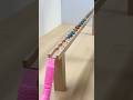 Marble Run ASMR ☆One meter Wave Ramp & Pop Tube, Skeleton Car GO! #shorts #marblerun @onemarblerun