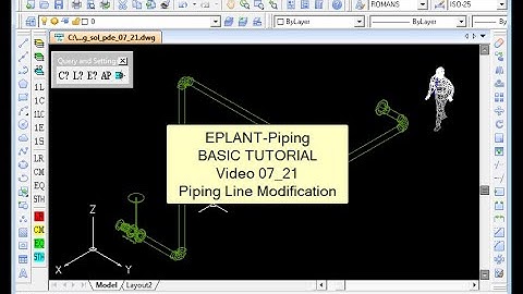 EPLANT-Piping Basic Tutorial: Line Modification (pde_07_21)