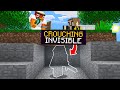 Minecraft Manhunt But Crouching Makes You Invisible...