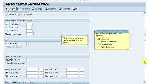 SAP PP MODULE Advanced routing functions ,scheuling time elements and reducing in the routing, exerc