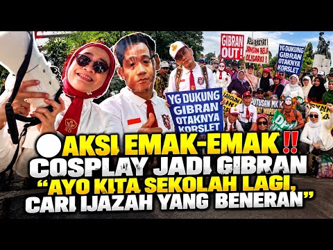PEOPLE'S ALLIANCE PROTESTS‼️COSPLAYING AS GIBRAN "LET'S GO BACK TO SCHOOL, LET'S GET A REAL DEGREE"