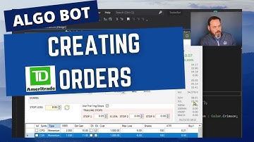 C# Algo Trading Bot - Creating Orders with TD Ameritrade API