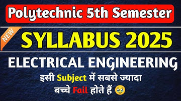ELECTRICAL ENGINEERING 5TH SEMESTER NEW SYLLABUS 2025 | BTEUP 5TH SEMESTER SYLLABUS 2025 | BTEUP