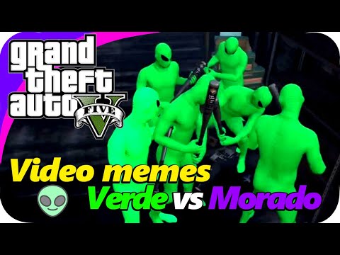 🔥 GTA 5 ONLINE 👽LOS MEJORES MEMES DE ALIENS VERDES VS MORADOS 🔥 [Alien gangs]