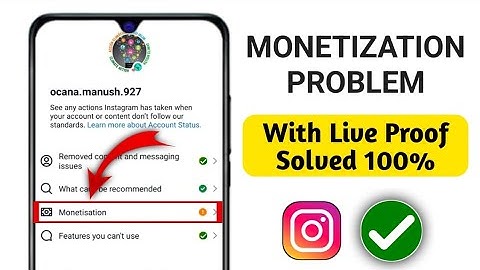 Instagram Monetization Problem | How To Fix Instagram You