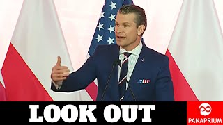 Pete Hegseth Issues DIRE WARNING to Russia at Poland-U.S. Defense Conference