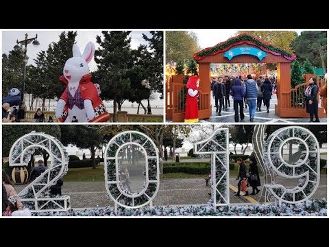 Baki - Yeni il Bayrami 2019 - Soyuq Əllər İsti Ürək - Baku New Year Celebration 2019 - Azerbaijan