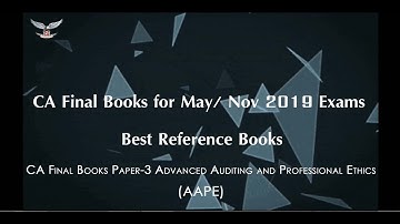 Best reference books for CA final Advanced Auditing and Professional Ethics | AAPE | Reference Books