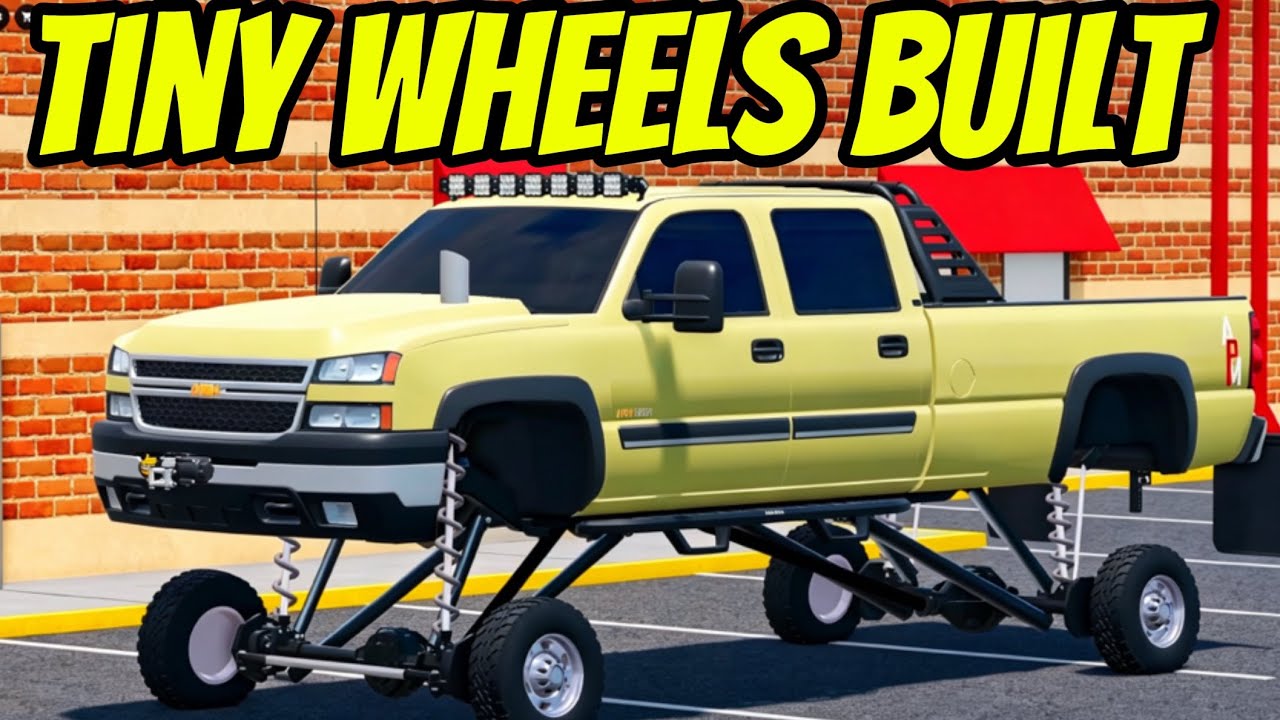 I Built Massive Lifted Trucks With Tiny Wheels In APM! (Roblox American ...