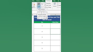 How to Create Checkbox in Ms Excel | Tick Box | #excel #exceltips#shorts  #checkbox #exceltutorial