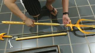 Trident Aquaman 1:1 Steel Alloy 210cm Model assembly method