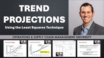 Trend Projections- using the Least Squares Technique + example in Microsoft Excel
