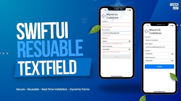 SwiftUI Reusable TextField with Validation & Secure Entry | Build Forms Like a Pro!