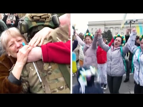 Ukrainians Are Celebrating After Its Army Liberated Kherson From Russian Occupation
