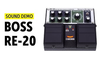 BOSS RE-20 Space Echo Sound Demo (no talking) with Novation Peak