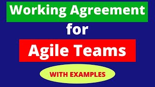 Working Agreement for Agile Teams | WORKING AGREEMENT EXAMPLES | Scrum Team Working Agreement screenshot 3