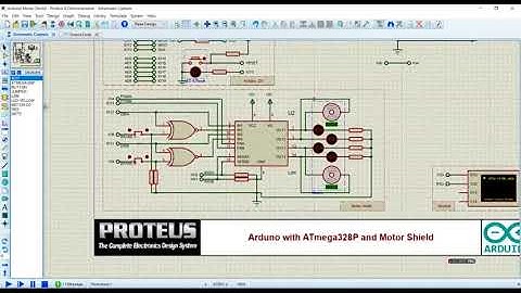 SHOWING THE USE OF ARDUINO MOTOR EXAMPLE IN PROTEUS AND USING THE NODE RED TO CREATE A DASHBOARD.