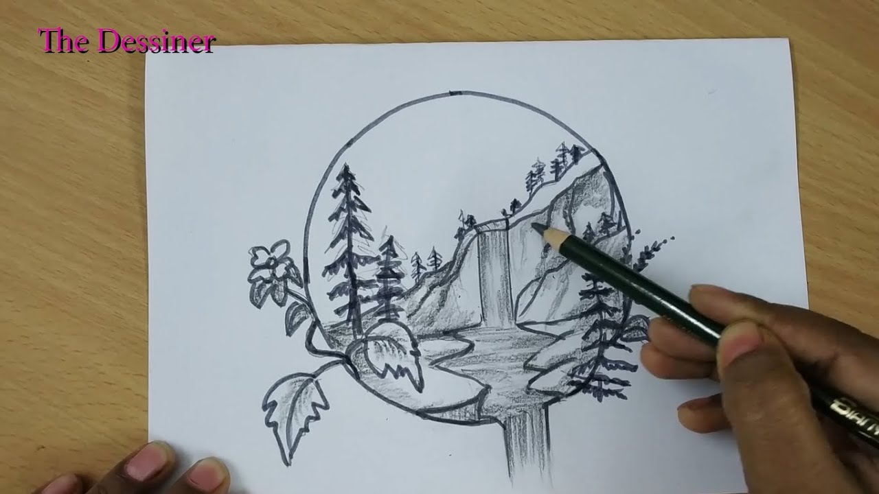 Featured image of post Natural Drawing Pictures Pencil Easy / Today i&#039;m going to draw a landscape nature in pencil.