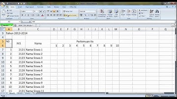 Latihan Menu View Ms. Excel 2007